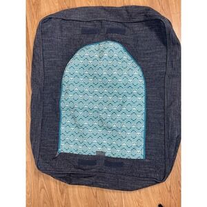 Lovesac Sactional Vintage Blue Rained Chenille Standard SEAT Cushion Cover 35x29